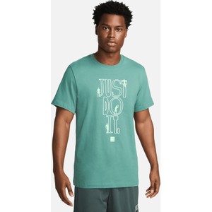 T-shirt Nike z nadrukiem z bawełny w sportowym stylu