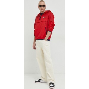 Czerwona kurtka Tommy Jeans w stylu casual krótka