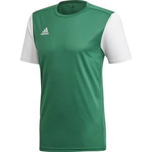 Zielona koszulka dziecięca Adidas z krótkim rękawem