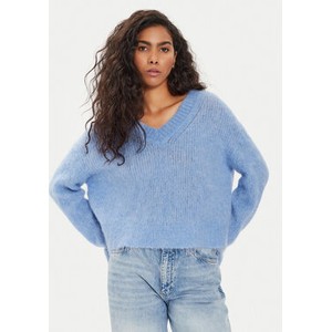 Niebieski sweter American Vintage w stylu casual