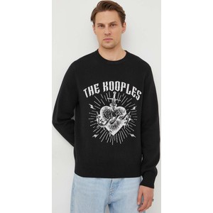 Czarny sweter The Kooples w młodzieżowym stylu