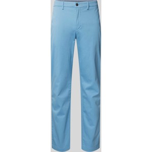 Niebieskie spodnie Tommy Hilfiger z bawełny
