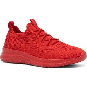 Czerwone buty sportowe Sprandi w sportowym stylu sznurowane