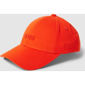 Pomarańczowa czapka Hugo Boss