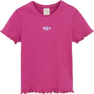 Różowa bluzka dziecięca Cool Club z krótkim rękawem