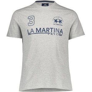 T-shirt La Martina z bawełny z krótkim rękawem w młodzieżowym stylu