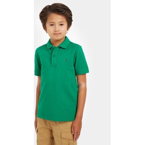 Zielona koszulka dziecięca Tommy Hilfiger z krótkim rękawem