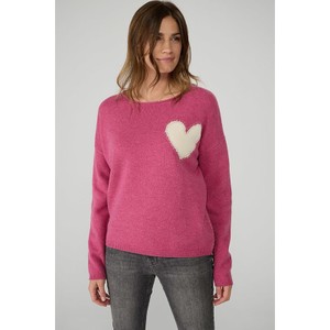 Różowy sweter Lieblingsstück z wełny