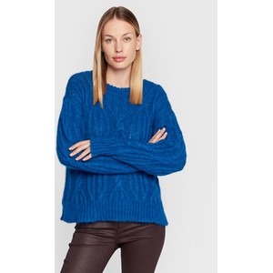Niebieski sweter Twinset w stylu casual