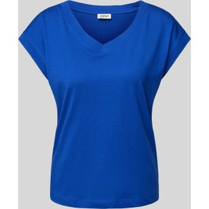 Niebieski t-shirt Esprit z bawełny