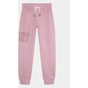 Różowe spodnie dziecięce DKNY