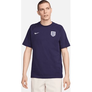 Fioletowy t-shirt Nike w sportowym stylu z krótkim rękawem