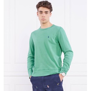 Zielona koszulka z długim rękawem POLO RALPH LAUREN w stylu casual z bawełny