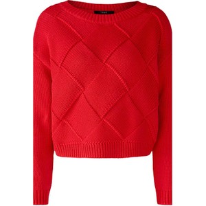Czerwony sweter Limango Polska w stylu casual