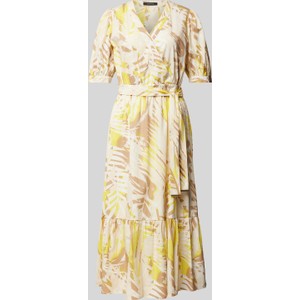 Sukienka comma, z dekoltem w kształcie litery v z bawełny w stylu casual