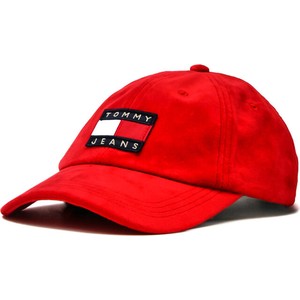 Czerwona czapka Tommy Jeans
