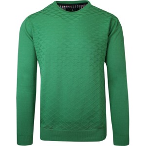 Zielony sweter Bartex z tkaniny