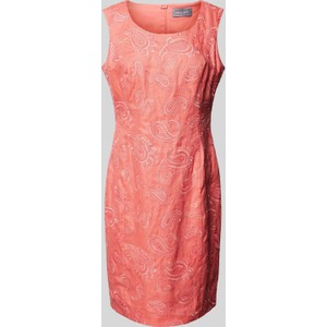 Różowa sukienka Peek&Cloppenburg bez rękawów z okrągłym dekoltem