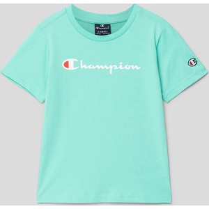 Koszulka dziecięca Champion z bawełny dla chłopców z krótkim rękawem