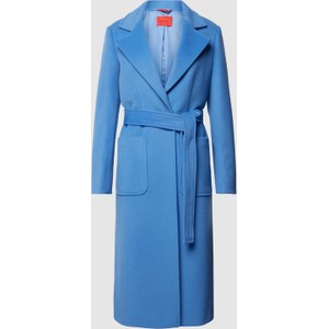 Niebieski płaszcz Max & Co. z wełny