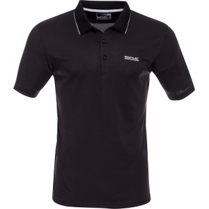 Czarny t-shirt Regatta z krótkim rękawem w stylu casual
