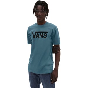Niebieski t-shirt Vans w młodzieżowym stylu