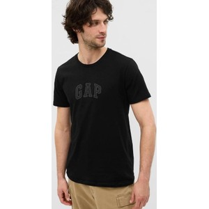Czarny t-shirt Gap w młodzieżowym stylu z bawełny