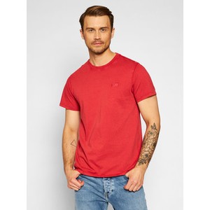 Czerwony t-shirt Guess w stylu casual