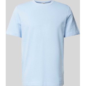 Niebieski t-shirt Tom Tailor w stylu casual z krótkim rękawem z bawełny