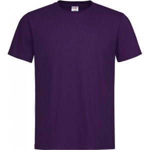 Fioletowy t-shirt Stedman z bawełny