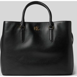Czarna torebka Ralph Lauren do ręki duża w stylu glamour