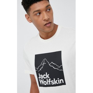 T-shirt Jack Wolfskin w sportowym stylu z dzianiny z krótkim rękawem