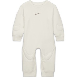 Pajacyk z kapturem dla niemowląt Nike „Ready, Set” - Biel