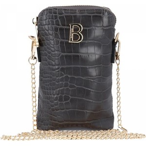 Czarna torebka Briciole w stylu glamour mała na ramię