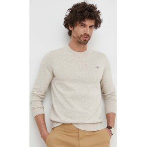 Sweter Gant z okrągłym dekoltem w stylu casual