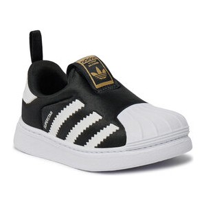 Czarne buty sportowe dziecięce Adidas superstar