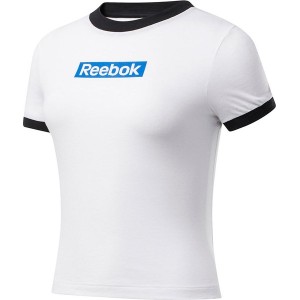 T-shirt Reebok w sportowym stylu z krótkim rękawem