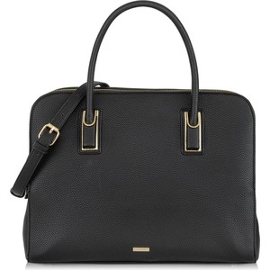 Czarna torebka Ochnik do ręki matowa w stylu glamour
