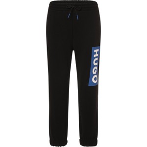 Czarne spodnie Hugo Blue z bawełny