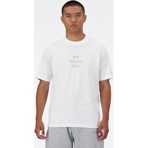 T-shirt New Balance z bawełny z krótkim rękawem w stylu klasycznym