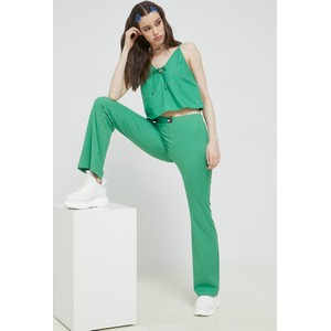 Zielona bluzka Tommy Jeans z długim rękawem z dekoltem w kształcie litery v w stylu casual