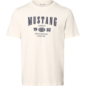 T-shirt Mustang z bawełny w stylu klasycznym