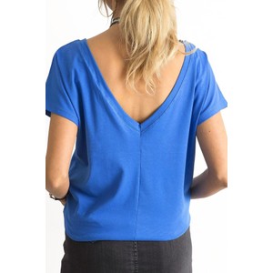Niebieski t-shirt 5.10.15 w stylu casual
