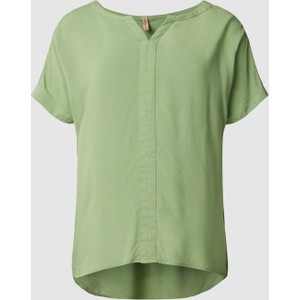 Zielona bluzka Soyaconcept w stylu casual z krótkim rękawem