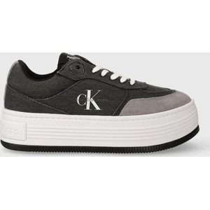 Czarne buty sportowe Calvin Klein na platformie