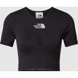 Czarny t-shirt The North Face z okrągłym dekoltem z krótkim rękawem