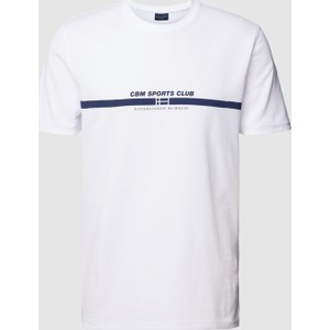 T-shirt Christian Berg z nadrukiem z krótkim rękawem w młodzieżowym stylu
