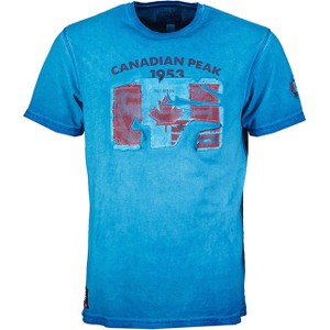 Niebieski t-shirt Canadian Peak z krótkim rękawem