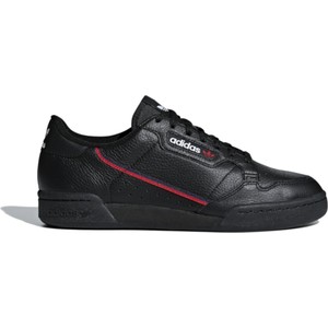 Czarne buty sportowe Adidas w street stylu ze skóry