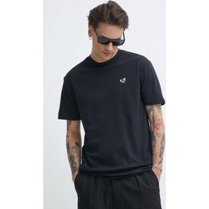 Czarny t-shirt Hollister Co. z krótkim rękawem w stylu casual